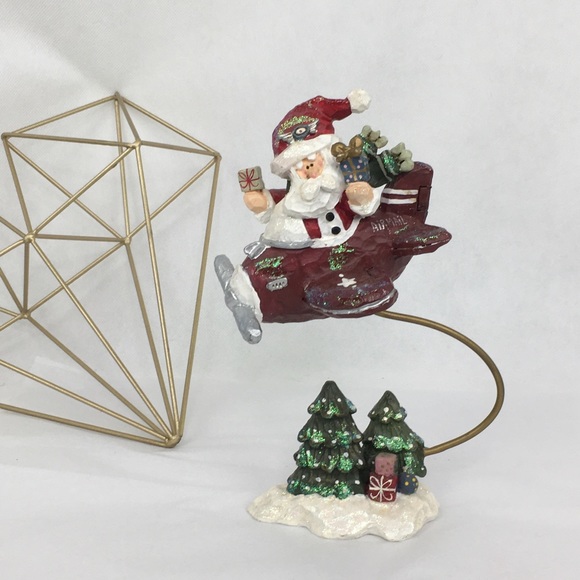 Kurt Adler Flying Santa & Airplane